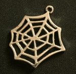 (image for) Silver Spider Web Charm